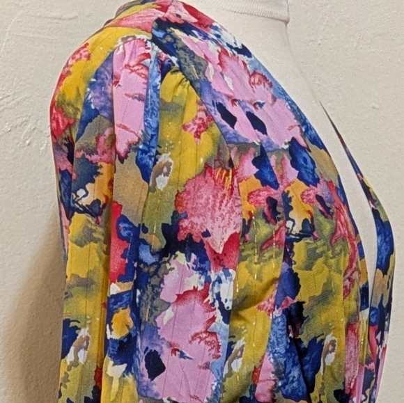 Luxxel Multicolor Floral Dress Size L - Picture 3 of 9